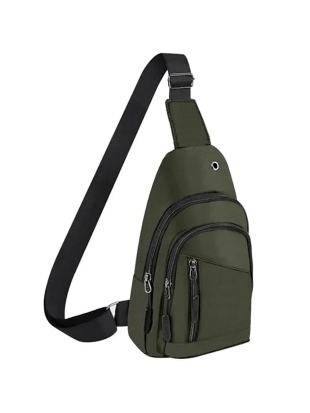 Olive Green Sling Bag Crossbody Chest Pack Lightweight Travel Shoulder Backpack
